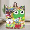 Keroro Gunsou Frog Super Warm Blanket  Decorative Plush Throw Blanket Aesthetic Couch Chair Flannel Bedspread Sofa Bed Cover