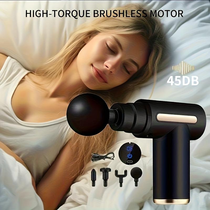 Xiaomi Rechargeable High-Frequency Massager with 4 Attachments, USB Charging, 1200Mah Lithium Battery – Deep Tissue Percussion Massage for Muscle