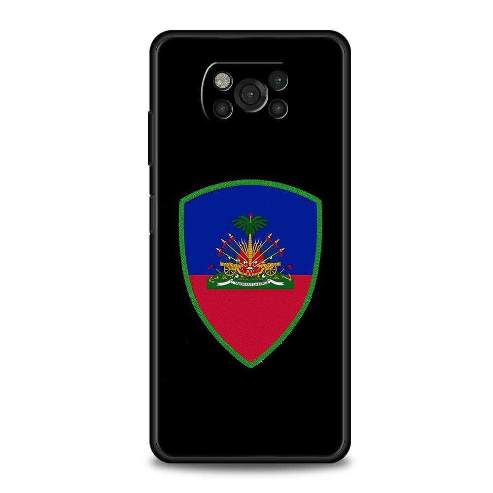 Чехол для телефона Флаг Гаити Для Xiaomi Poco X6 X5 Pro X4 X3 NFC F5 Pro F4 F3 GT M5 M4 Pro 5G M3 C51 C50 C55 Мягкая крышка