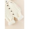 Knitwear Knitted Welsoft Lined Hooded Winter Baby Jumpsuit
