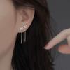Серьги-гвоздики Hollow Star Ear Line Chain Fringe Ear Chain Metal Simple Everything Temperament Five-Point Star Earrings