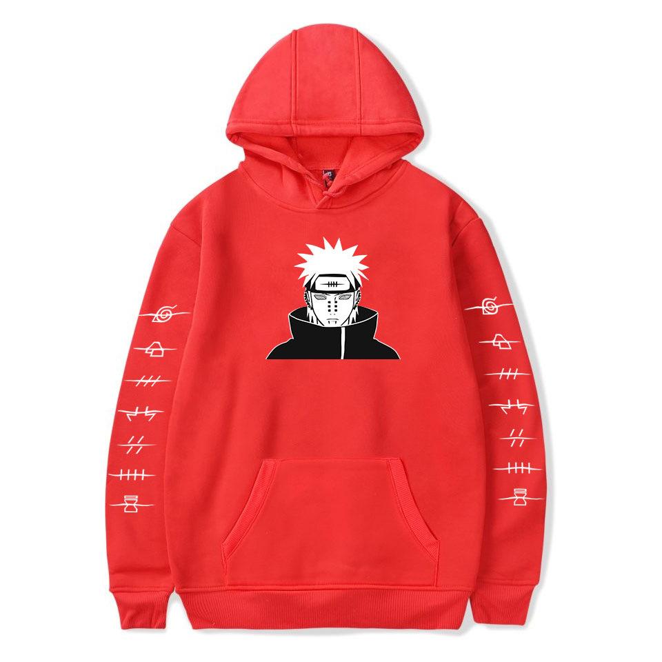 Naruto Luffy Funny Print Sweatshirt Hip Hop Anime Men Streetwear