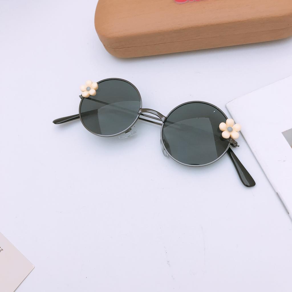 Xiaohua Children'S Sunglasses Cute Round Frame Boys And Girls Sunscreen Uv Protection Sunglasses Baby Photo Glasses