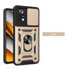 Armor Phone Case For Redmi Note 12 Pro Plus Turbo 13 K70 A3 13C 12S 4G 5G Slide Camera Lens Protection Car Holder Stand Cover