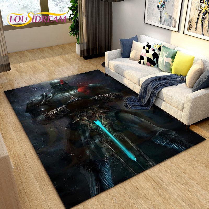 Большой коврик для игры God of War, коврик для геймеров, коврик для гостиной, спальни, дивана, коврик для украшения, детский нескользящий напольный коврик