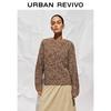 UR Women's Autumn Retro Mixed Yarn Knit Sweater UWH950107
