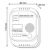 Battery Powered Carbon Monoxide Detector LCD Display CO Gas Sensor Temperature Monitoring Alarm