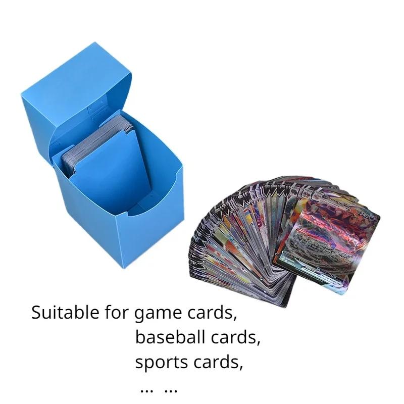 Holds 100+ Deck Trading Cards Box for Game Baseball Card Storage Box Playing Card Carrying Case for Family Party Games Supplies