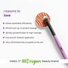 Plum Soft Blend Foundation Brush for Flawless Makeup Application | Ultra-Soft Bristles | Easy Grip 01