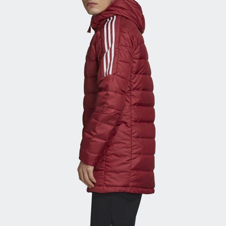 adidas Мужские пуховики Красные С капюшоном Умеренные Другие GH4606