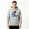 Men Anime Print Pullover Hoodie Casual Long Sleeve Streetwear Sweatshirt