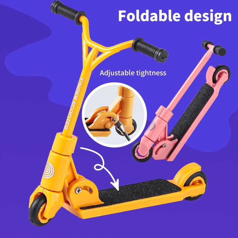 Двухколесный самокат Мини-скейтборд для пальцев Детские развивающие игрушки Настольный скейтборд Забавный реквизит для пальцевого самоката