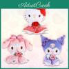 Очаровательная плюшевая игрушка Melody с розой любви, лицензированная Sanrio, с мягким мехом кролика 26 см Klm1198