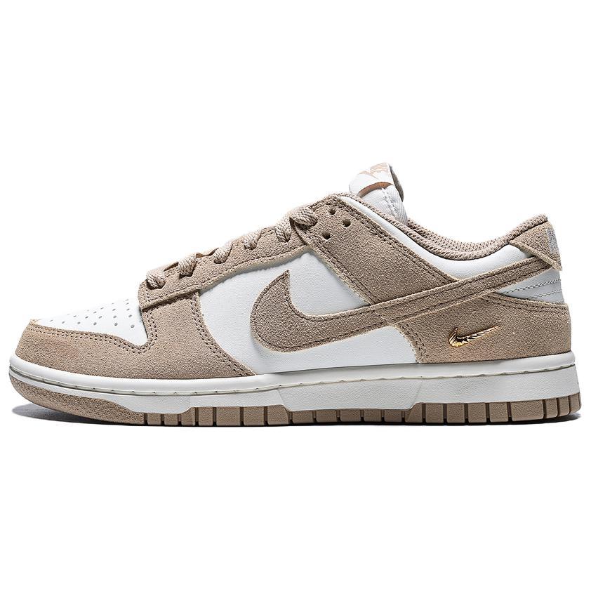 Nike Womens Dunk Low 'Sail White Metallic Gold' (women's sizes) Sail / White / Metallic Gold / Linen Skate Shoes IO4244 101