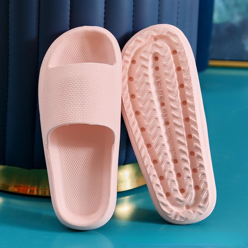 Women Men Slippers Thick Sole Summer Beach Slides Bathroom Anti-Slip Slipper Soft Sandals Fashion Flip-Flops Ultra-Light Shoes