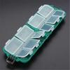Shrimp Baits Eco-Friendly Plastic Hook Tool Box Lure Case 10 Lattices Fishing Tackle Storage