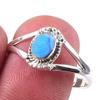 Natural Australian Opal Gemstone 925 Solid Sterling Silver Gift Ring S.10 F3r05