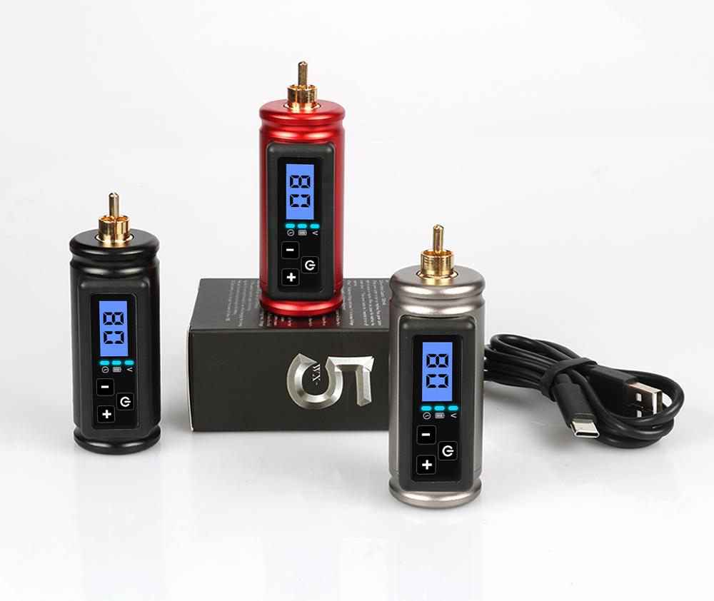 Mini Wireless Tattoo Battery Power Supply 1500MAH Type-C Quick Charge RCA DC Jack for Tattoo Machine Pen