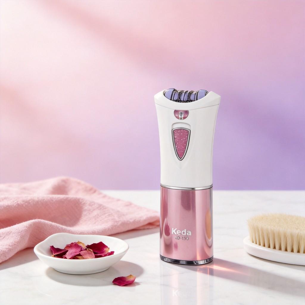 Electric Epilator For Women With Abs Body And Water Free Cleaning For Sensitive Areas