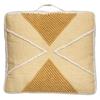 Recycled Floor Cushion "Row" 48 X 48 X 14 Cm Atmosphéra - Ocher