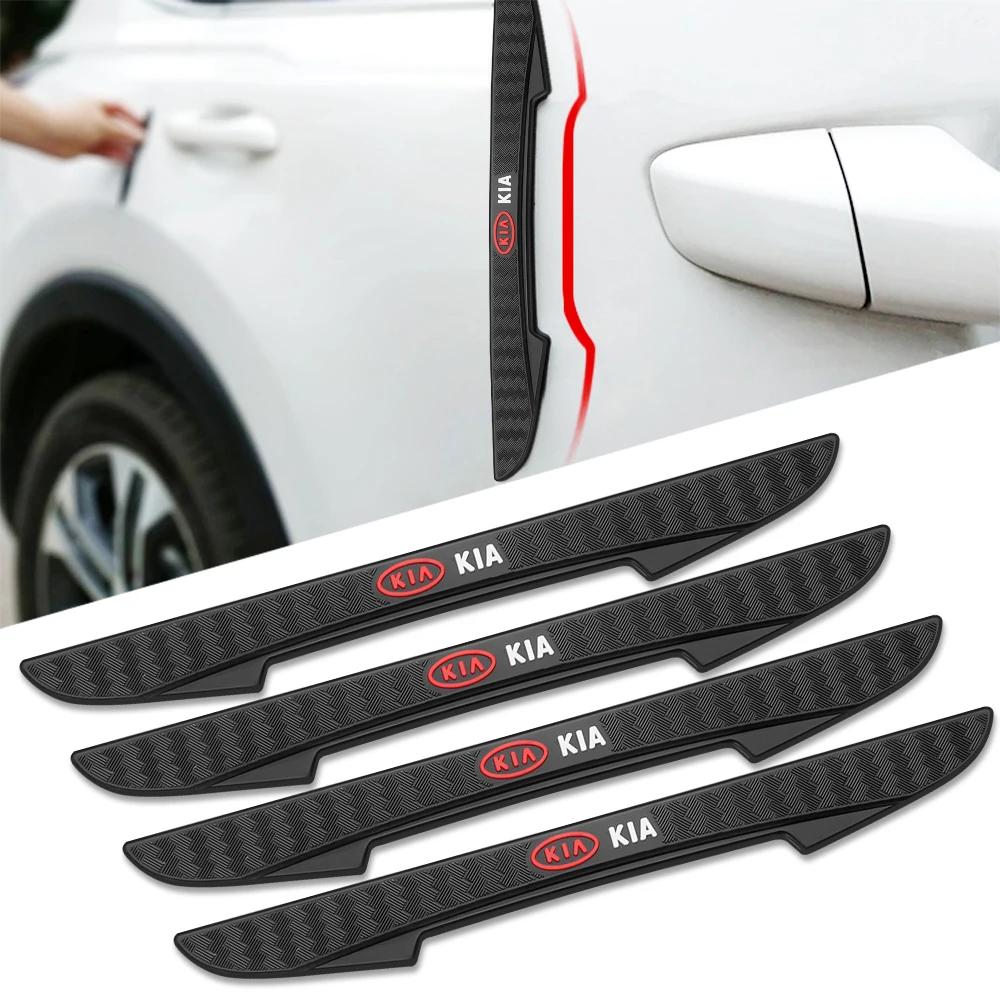 4pcs Rubber Car Door Anti-collision Strip Bumper Protector Stickers For KIA Ceed Rio K3 Optima Cerato Proceed Venga Sedona Forte hbsp50