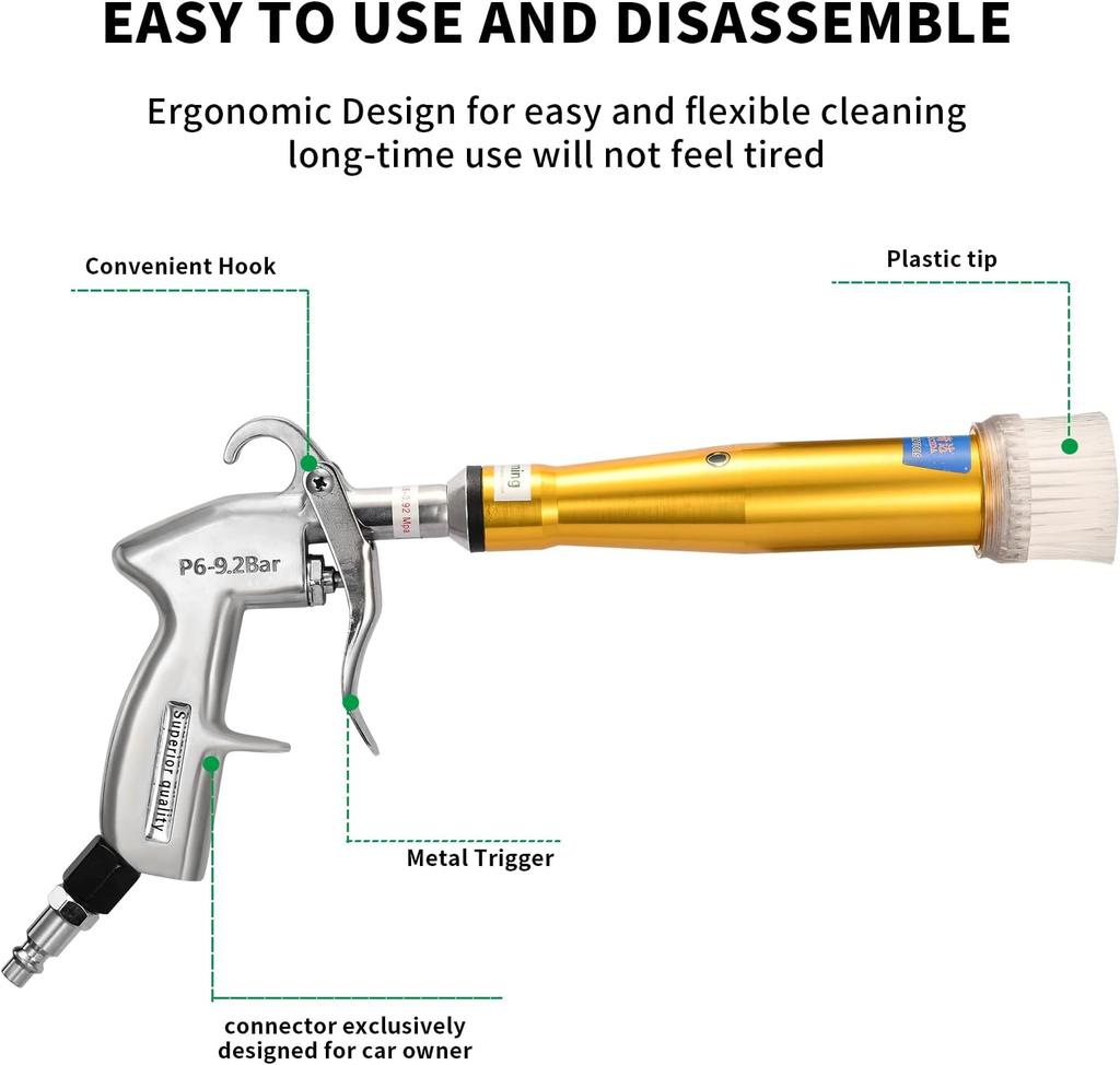 High Sales Air Blow Gun Dry Cleaning Gun Kits Car Wash Tools with Nozzle