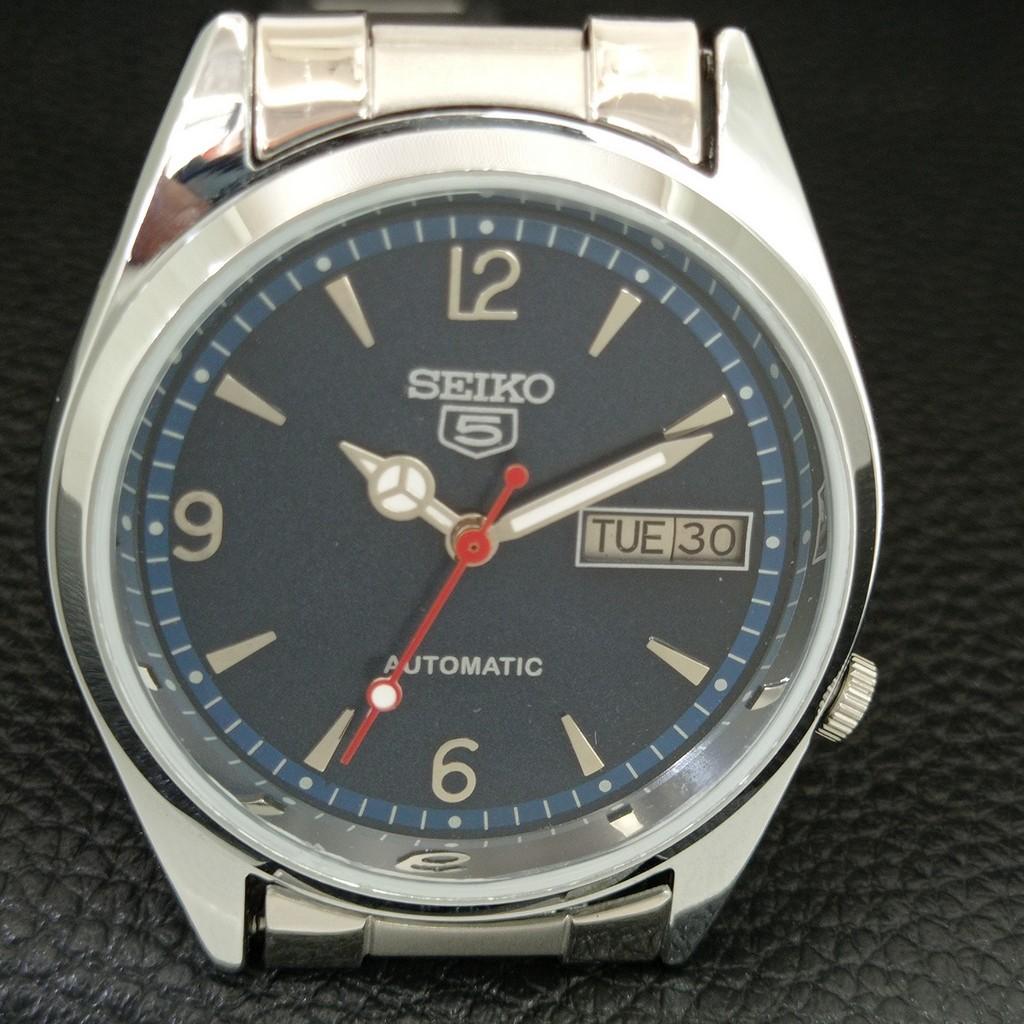 ОТРЕМОНТИРОВАННЫЕ ЯПОНСКИЕ МУЖСКИЕ АВТОМАТИЧЕСКИЕ ЧАСЫ SEIKO 5 7009A ВИНТАЖНЫЕ СИНЕГО ЦВЕТА a446153-1