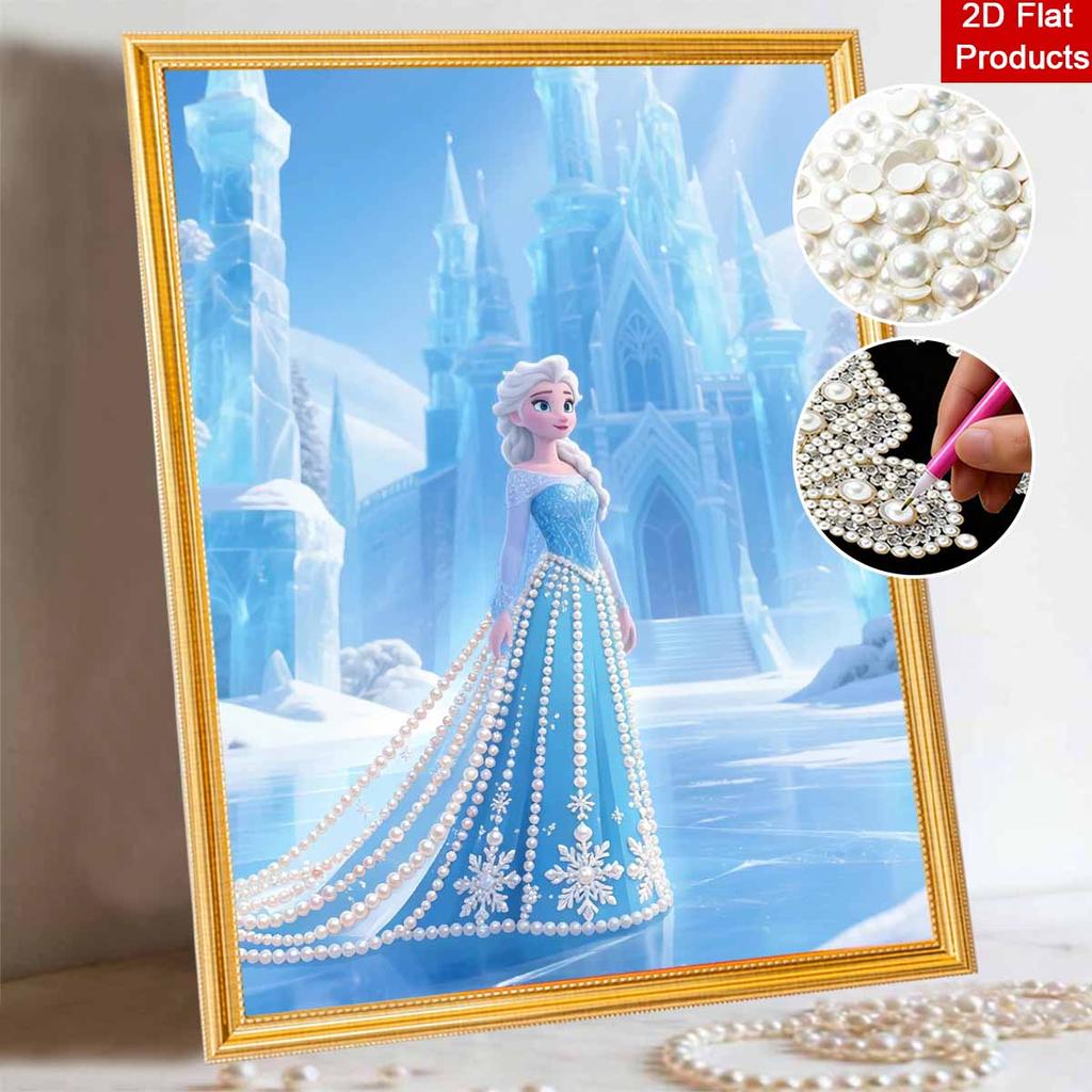 Disney Эльза Жемчужное Искусство Креативное Жемчужное Стиле Искусство 5D DIY Жемчужная Вышивка Мозаика Крестик Набор для Домашнего Декора