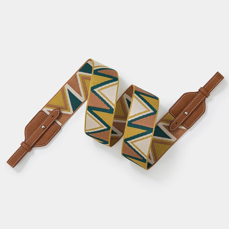 Жаккардовый широкий плечевой ремень для сумок Basket, Lindy и Pig Nose