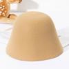 Wool Wool Fisherman Hat Solid Color Panama Hat Women's Fashion Bucket Hat  Autumn Winter