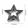 Cookie Cutters 5Pcs Stainless Steel Mould Heart Star Shape Cookie Cutters Kitchen Fondant Biscuits Pastry Bakeware Baking Mould