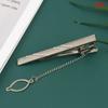 1Pc  Men Silver Necktie Tie Clip Stainless Steel Plain Clasp Bars Pins Clips