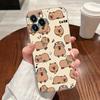 Капибара Милый Прозрачный Чехол Для Apple iPhone 17 16 15 14 13 12 11 Pro Max 16 Plus 16E 17Air 17Pro Чехол Для Телефона Силиконовый Funda