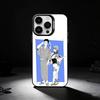 Чехол для телефона 'Курение за супермаркетом' для iPhone 17,16,15,14,13,12,11 Plus,Pro Max,XS, Цветной серебристый чехол для телефона
