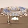 Children's Cartoon Crystal Beaded Bracelet - Cute Layered Jewelry for Girls & Best Friends