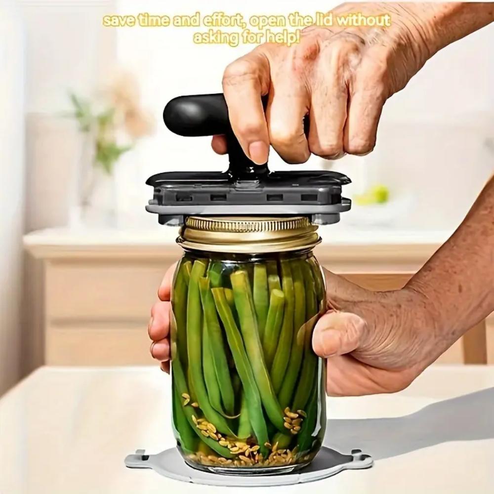 Ergonomic Handle Can Opener - an Easy-to-grasp Bottle and Cap Remover, Suitable for Cans, Bottles and Cans,