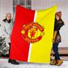 1pc M-Manchester2 Theme Blanket - Digital Print, Polyester, Cozy for All Seasons, Perfect for Outdoor, and Travel