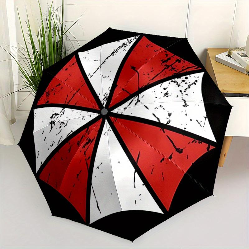 1pc Creative Resident Evil Automatic Opening and Closing Folding - A Good Choice for Gifts, Fashionable and Convenient Umbrella With Cute Cartoon
