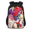 FAIRY TAIL Двухслойный Рюкзак Мультяшный Аниме Принт Студенческий Для Мальчиков и Девочек Новый Большой Вместимости Универсальный