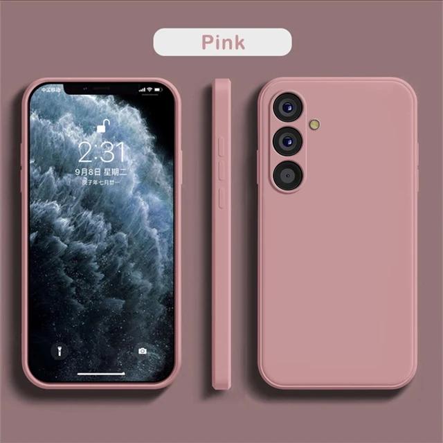Galaxy S24 S23 Ultra S22 S25 Liquid Silicon Phone Case For Samsung Galaxy S24 Plus S23 S22 Ultra A54 A55 Soft Shockproof Cover