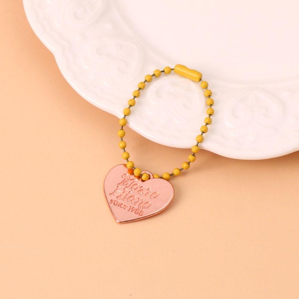 Fashion Heart Keychain Y2K Bag Key Chain Durable Love Pendant Keyring Girl