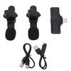 Dual Wireless Lavalier Microphone Noise Canceling Lapel Mic for Video Recording Vlogging Interview