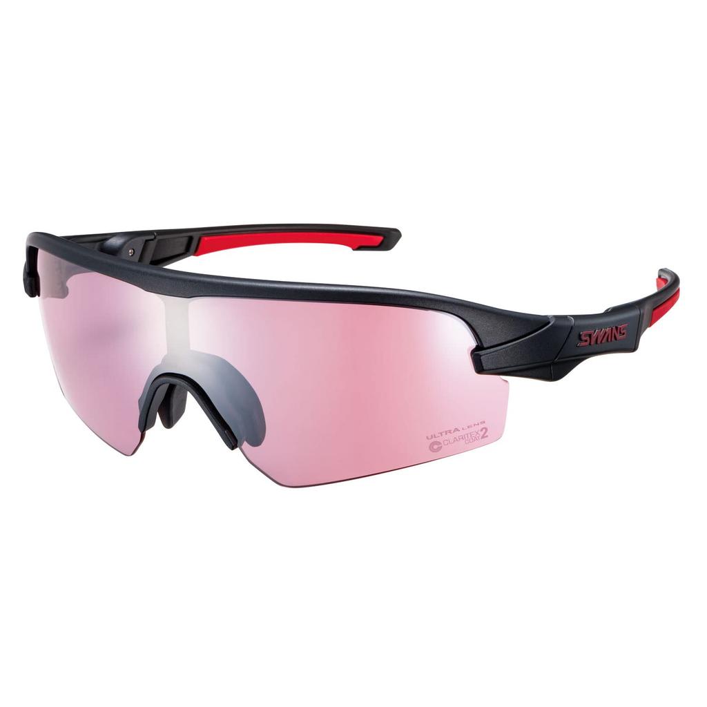 Swans STRIX STX MEBK Sports Made in Silver Mirror with Ultra Rose Pink on Both D.A. DA-4417 Sunglasses, Japan, (Multi-Coated Back, Water-Repellent