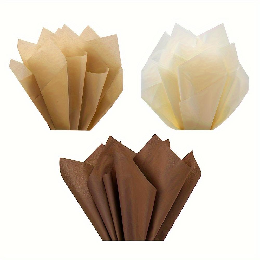 Brown Tissue Paper Set - 90 Sheets In Light, Dark & Tan Shades For Gift Wrapping, Diy Crafts, Party Decorations - Perfect For Birthdays, Weddings
