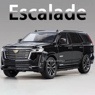 Новый 1:24 Cadillac Металлическая литая модель 5 дверей, которые можно открыть, звук и свет, амортизация, инерционный механизм, декоративная игрушка, детская коллекция для мальчиков