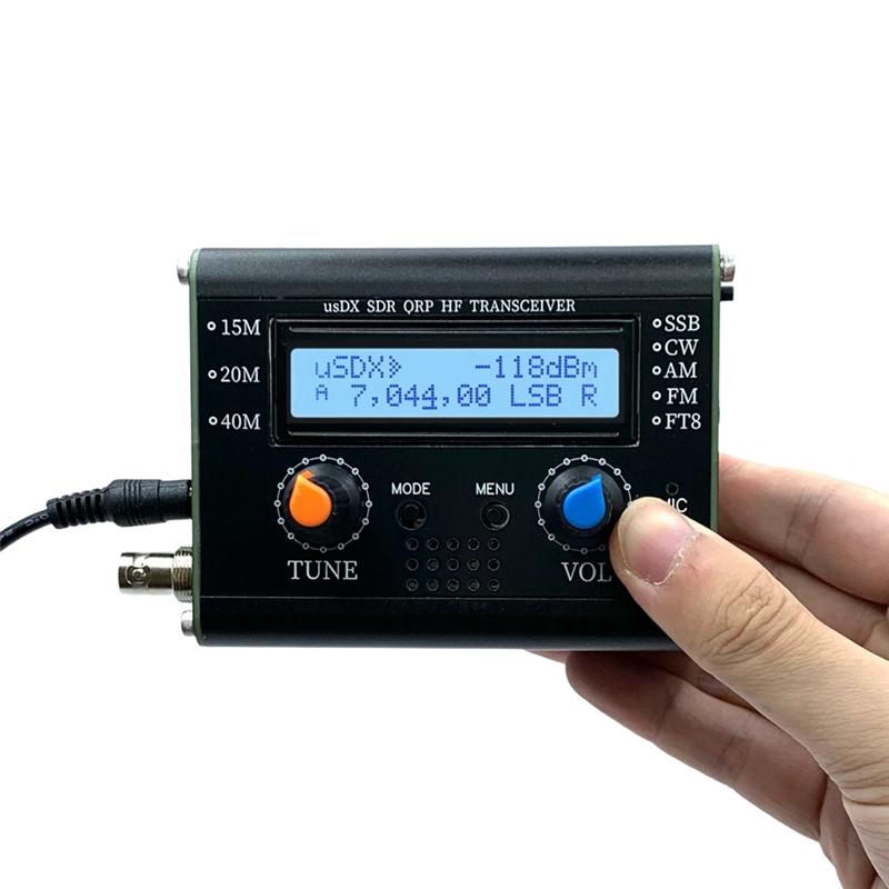 ABUO-USDX SDR ORP Трансивер R1.02W 5 Вт 40 м 15 м 20 м 3 диапазона SDR Все режимы USB, LSB, CW, SSB QRP Трансивер с микрофоном