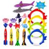20PCS Plastics Underwater Diving Toys Colorful Diving Toys Gift Swimming Pool Toy  Summer