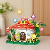 Fantasy World Mushroom House Mushroom Boat Interlocking Building Block Set Christmas/Halloween Home Decor Gift Ideal