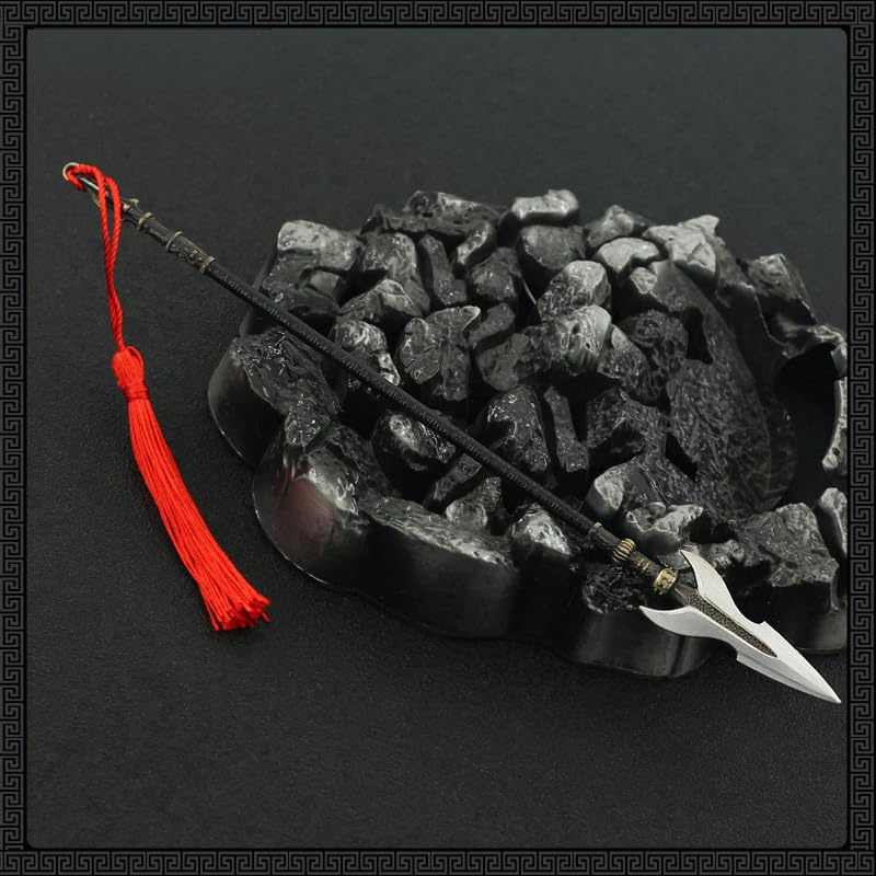 [Некогамияма] Древнекитайское оружие, Копьё Повелителя Сян Юя, 22 см длиной / Миниатюрная фигурка, Коллекционное, Декор интерьера