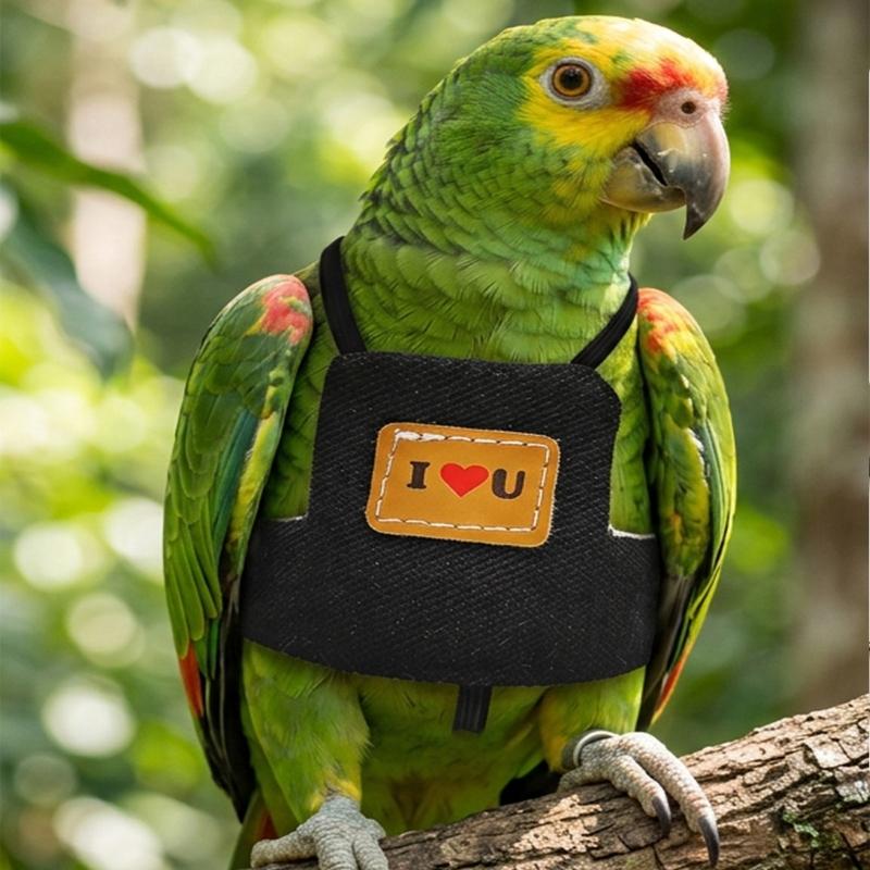 Parrots Flight Suit Harness Vest With Strong Leash Training Suit For Parrots Pet Bird Outdoor Exploration And Exercise
